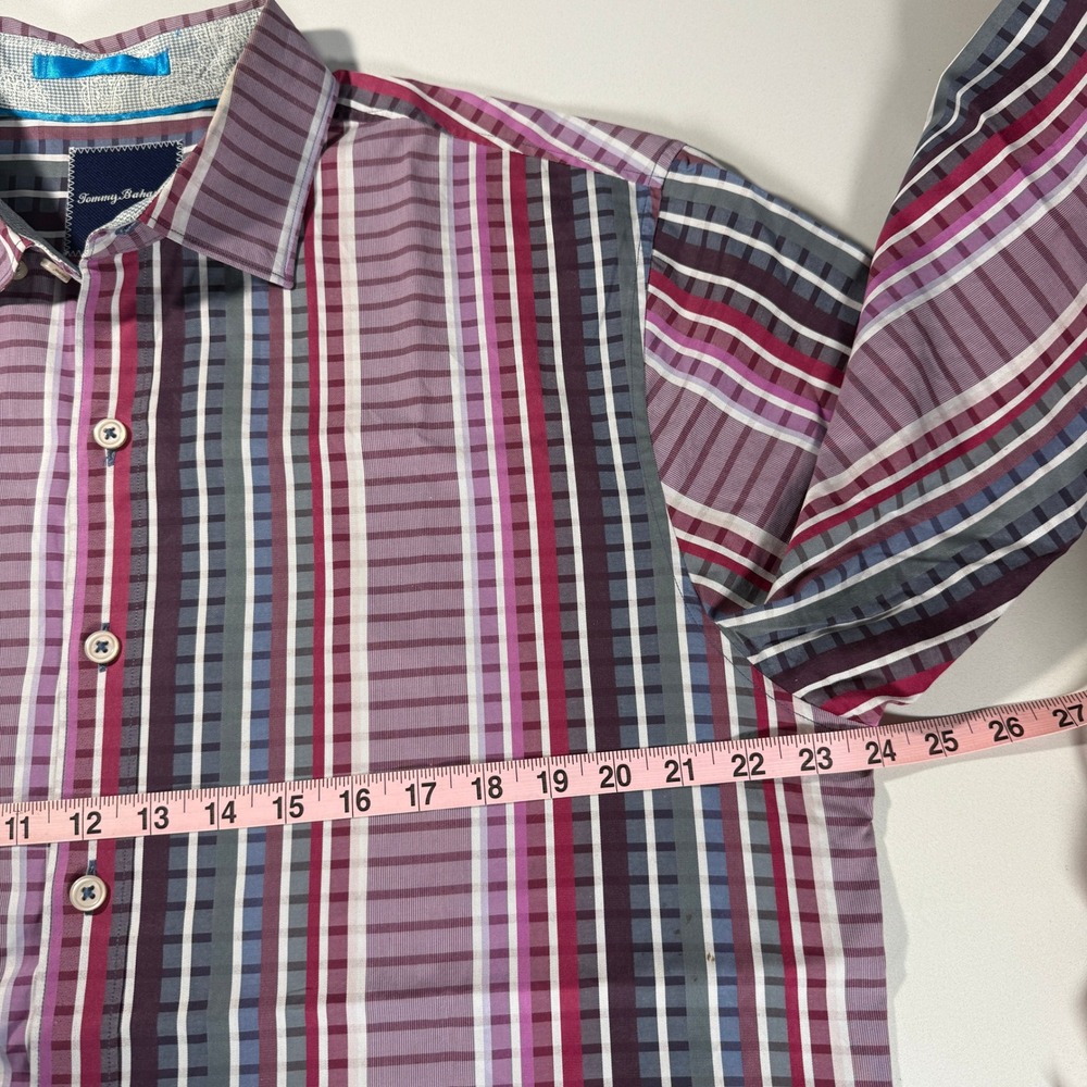 Tommy Bahama Mens Striped Long Sleeve Button Down Shirt Size Large - Picture 4 of 13